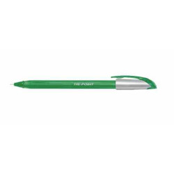 Ручка масляна TRI POINT 0,7мм (зелена), 1200м, ЦІНА ЗА УП.50ШТ, в кор.15*8*8см, ТМ HIPER арт: HO-300зелена
