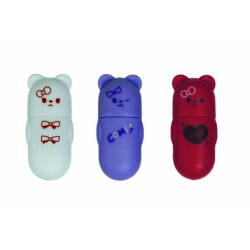 Гумка в футлярі, Ведмедик, 5*2см  арт: MY006