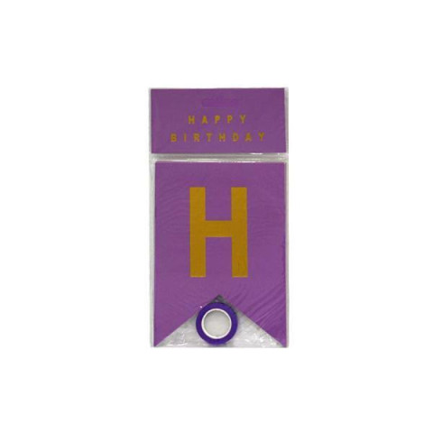 Прапорці однокольорові "HAPPY BIRTHDAY", пак. 12*17см арт: HB-1098