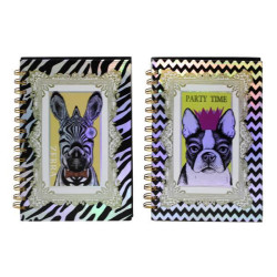 Зошит А5 на спіралі, обкладинка лазерна 80арк. 80гр. Тварини, 21*15см  арт: 3274