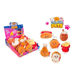 М'яка іграшка фаст-фуд, 9см, брелок 16см, 12шт(6видів) в дисплеї, 25*26,5*8см  арт: 7622B-42