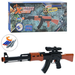 Автомат 46см, стреляет присосками 3шт, снаряды 2шт, в кор. 40*18*4см 