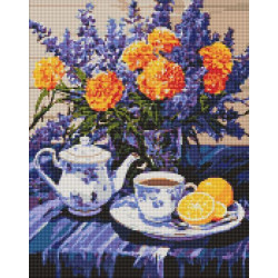 Алмазная мозаика "Лавандовая гармония" с АВ стразами 40*50см, термопакет, ТМ Идейка, Украина