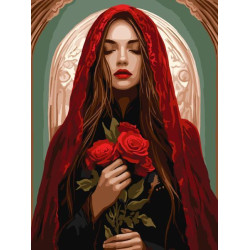 Картина по номерам "Очарованная" 30*40см, термопакет, ТМ Идейка, Украина