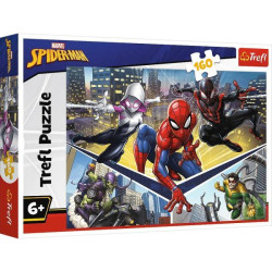 Пазли 160 елементів Spiderman Сила людини-павука, в кор. 29*19*4см, ТМ Trefl, Польща арт: 15422