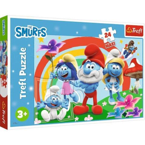 Пазлы 24элм. Maxi The Smurfs День смурфа, в кор. 40*27*5см, ТМ Trefl, Польша