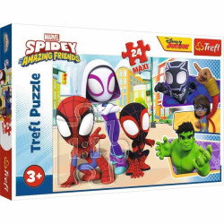 Пазли 24елм. Maxi Spiderman Спайді та його друзі, в кор. 40*27*5см, ТМ Trefl, Польща арт: 14348