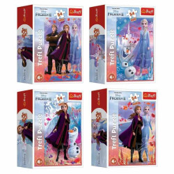 Пазли 54 Mini Frozen У світі Анни та Ельзи, в кор. 9*6,5*4см, ТМ Trefl, Польща арт: 54173