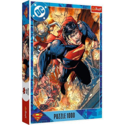 Пазли 1000елм. Superman Супермен в дії, в кор. 40*27*5см, ТМ Trefl, Польща арт: 10936