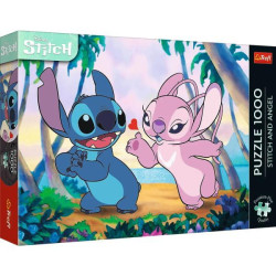 Пазлы 1000 Premium Lilo Stitch, в кор. 40*27*5см, ТМ Trefl, Польша