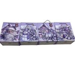 Пакет новорічний паперовий L &quot;Christmas&quot; 31*40*12см, ЦІНА ЗА УП. 12ШТ  арт: R34773-L