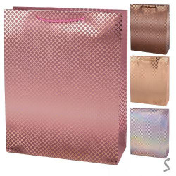 Пакет новогодний бумажный S "Shine" 18*23*10см, ЦЕНА ЗА УП. 12ШТ 