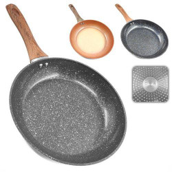 Сковорода литая керамика "Meteorite", индукц. и газ. плиты, инд. дно 26*5см, пак. 46*27*5см 