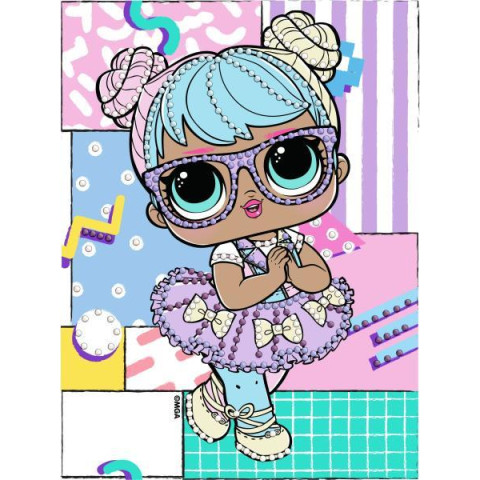 Алмазна мозаїка вибірково "L.O.L. Surprise! Bon Bon" 15*20см, термопакет, ТМ Ідейка, Україна арт: AML1193