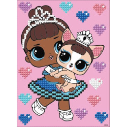 Алмазна мозаїка вибірково &quot;L.O.L. Surprise! Miss Baby With Miss Puppy&quot; 15*20см, термопакет, ТМ Ідейка, Україна арт: AML1201