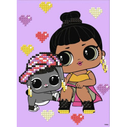 Алмазна мозаїка (вибірково) &quot;L.O.L. Surprise! Honey Bun With Bunny Hun&quot; 15*20см, термопакет, ТМ Ідейка, Україна арт: AML1204