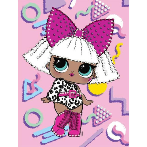 Алмазна мозаїка (вибірково) "L.O.L. Surprise! DIVA" 15*20см, термопакет, ТМ Ідейка, Україна арт: AML1223