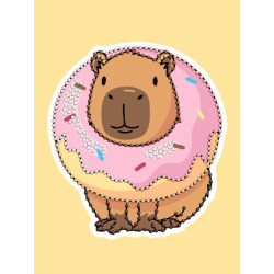 Алмазна мозаїка (вибірково) &quot;Солодкий капібара&quot; 15*20см, термопакет, ТМ Ідейка, Україна арт: AMV1221