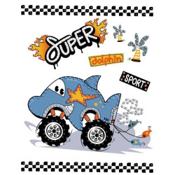 Алмазна мозаїка (вибірково) &quot;Машина-дельфін&quot; 15*20см, термопакет, ТМ Ідейка, Україна арт: AMV1231