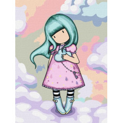 Картина с номерами для детей "Ostara Santoro Gorjuss Collection" 30*40см, термопакет, ТМ Ідейка, Украина