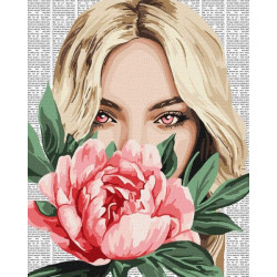 Картина с номерами "Барвиста поэзия: Пивонія" 40*50см, термопакет, ТМ Идейка, Украина