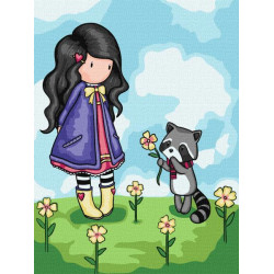 Картина с номерами для детей "You Are My Sunshine Santoro Gorjuss Collection" 30*40см, термопакет, ТМ Идейка, Украина