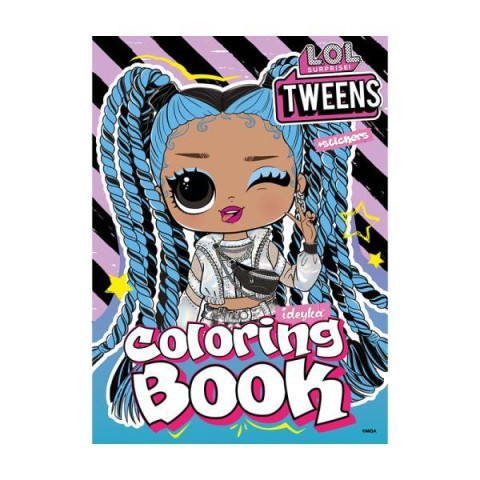 Раскраска со стикерами Skate Dance 3 Tweens, 29*21см, ТМ Идейка, Украина