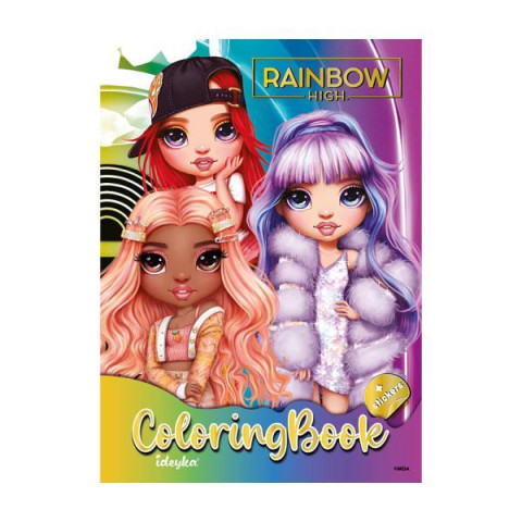 Розмальовка зі стікерами The creative Rainbow 2, ТМ Ідейка, Україна арт: LCB30