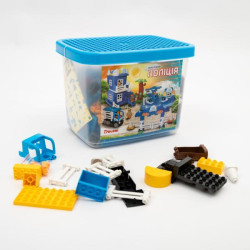 Конструктор "ПОЛІЦІЯ" 231 деталь., в пластик. боксі 30*27*14см, ТМ Долоні, Україна