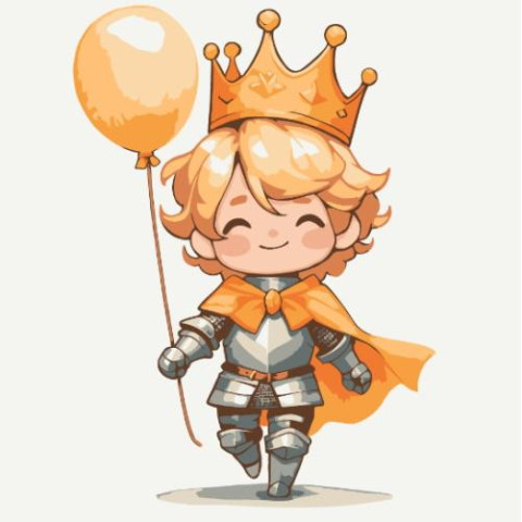 Картина за номерами "Маленький лицар" лак 30*30см, термопакет, ТМ ART Craft, Україна арт: 15603-AC