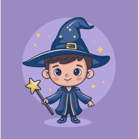 Картина за номерами "Хлопчик з магічними мріями" лак 30*30см, термопакет, ТМ ART Craft, Україна арт: 15652-AC