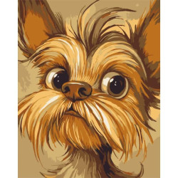 Картина по номерам "Йоркширский терьер" 40*50см, ТМ ART Craft, Украина
