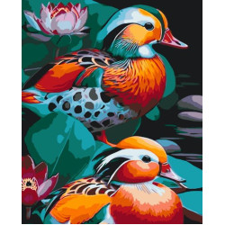 Картина по номерам "Утки мандаринки" 40*50см, ТМ ART Craft, Украина