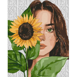 Картина по номерам "Красочная поэзия: Подсолнечник" 40x50см, термопакет, ТМ Идейка, Украина