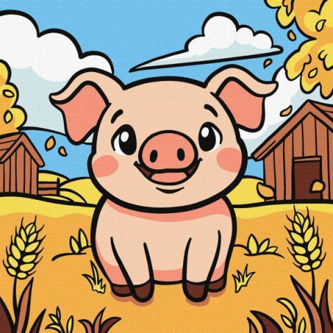 Картина по номерам для детей 