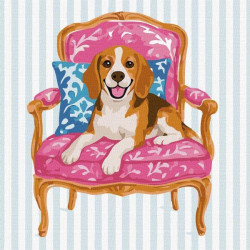 Картина по номерам "Бигль" 40x40см, термопакет, ТМ Идейка, Украина