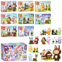 Конструктор LBB, фігурка, від 31дет, 16шт(8видів) в дисплеї, 29,5*19,5*16,5см   арт: H81002