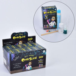 Лизун набор для творчества, сделай сам, краска, клей, шарики, емкости, инструменты, в кор. 12шт в дисплее,25,5*13,5*17см 