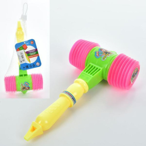 Молоточек 24см, звук, в сетке 12*24*5,5см 