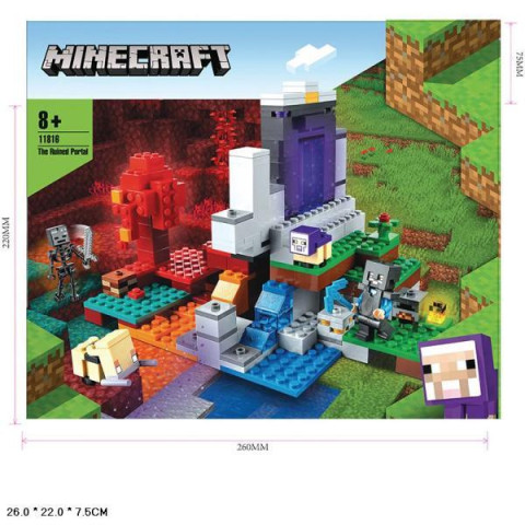 Конструктор Minecraft, в кор. 26*22*7,5см 