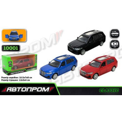 Машина мет. АВТОПРОМ 5 inch, 3 цвета BMW X7, откр.дверь, в кор. 16,5*7*8см 