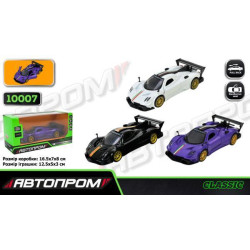 Машина мет. АВТОПРОМ 5 inch, 3 цвета Pagani Zonda Revolucion, откр.дверь, в кор. 16,5*7*8см 