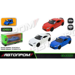 Машина мет. АВТОПРОМ 5 inch, 3 цвета Toyota GR86, откр.дверь, в кор. 16,5*7*8см 