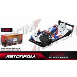 Машина мет. АВТОПРОМ 1:45 BMW M Hybrid V8, в кор. 14,5*6,5*7см 