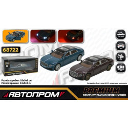 Машина мет. АВТОПРОМ 1:38 "Bentley Flying Spur Hybrid", бат, свет., звук, откр.дверь, в кор. 18*9*8см 