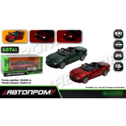 Машина мет. АВТОПРОМ 1:32 Bentley Bacalar, бат, свет, звук, откр.дверь, в кор. 18*9*8см 