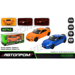 Машина мет. АВТОПРОМ 2 кольори 1:28 Toyota GR86, бат, світло, звук, відкр.двері, в кор. 18*9*8см 