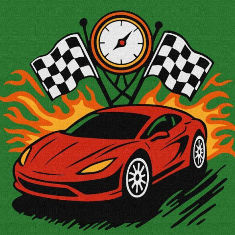 Картина за номерами для дітей "Мить перемоги" 25x25см, термопакет, ТМ Ідейка, Україна арт: KHO1315