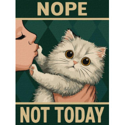 Картина по номерам "Постер. Не сегодня" 30x40см, термопакет, ТМ Идейка, Украина