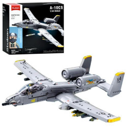 Конструктор SLUBAN військовий літак, 38*16,3см, 1:44, фігурка, 701дет,  в кор. 30*28,5*14,5см арт: M38-B1362